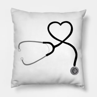 Stethoscope Heart Pillow