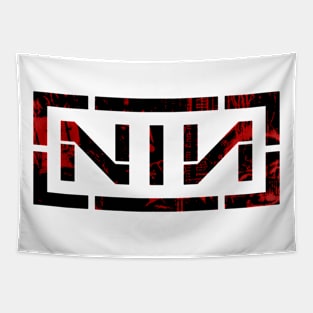 Rock red black nin Tapestry