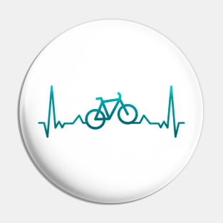 Bike Heartbeat Pin