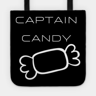 Captain Candy Typography White Design Tote