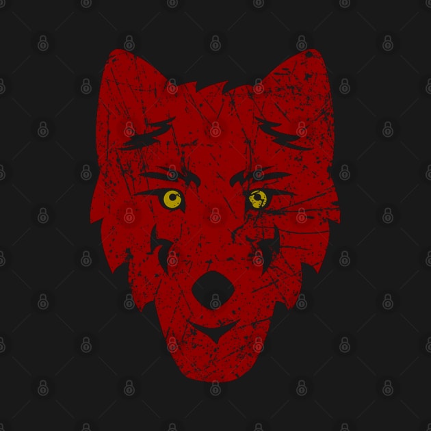 Wolf Head Distressed. by charliecam96