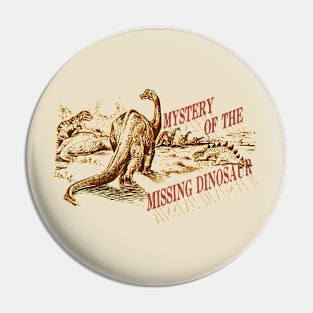 Mystery of the Missing Dinosaur vintage artwork Pin