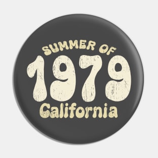 1979 california vintage distressed old retro Pin