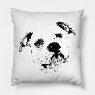 American Bulldog Pillow