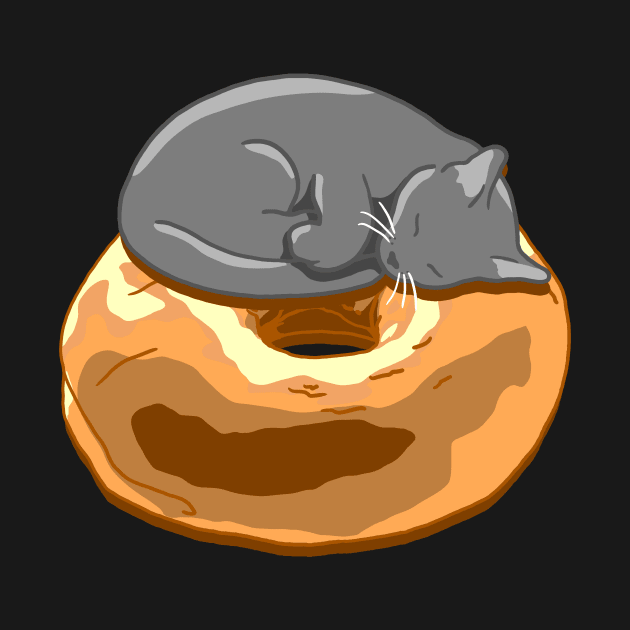 Bagel Cat - Grey by CCDesign