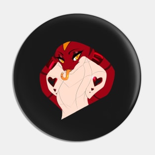 Red Cobra Head Pin