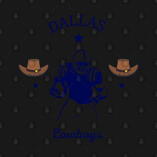 Dallas cowboys cute graphic design by Nasromaystro