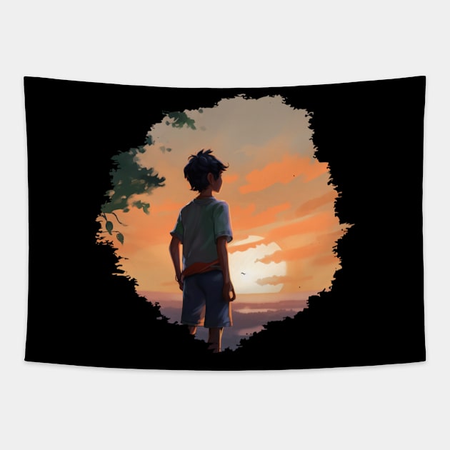 YOUNG DAVID Tapestry by Pixy Official