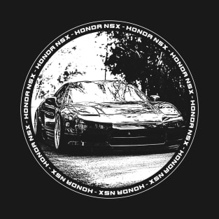 HONDA NSX Black 'N White 4 (Black Version) T-Shirt