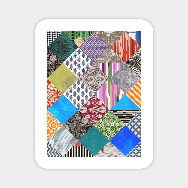 Patchwork 2 Magnet by mikath