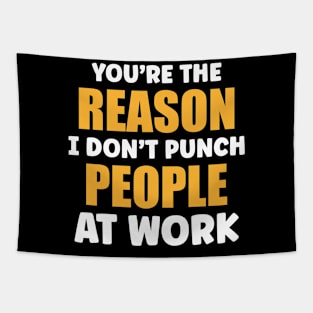 Adult Humor Valentines Day Gift You Are The Reason Sarcasm Witty Novelty Funny Tapestry