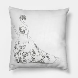 Fashion Design Sketch Pillow