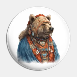 Native American Bear Pin