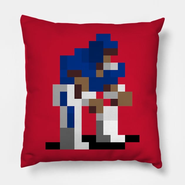 16-Bit Super Linebacker - New York Pillow by The Pixel League