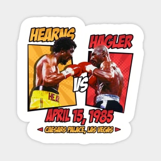 Hagler vs Hearns Comics Magnet