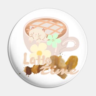 Latte Time Pin