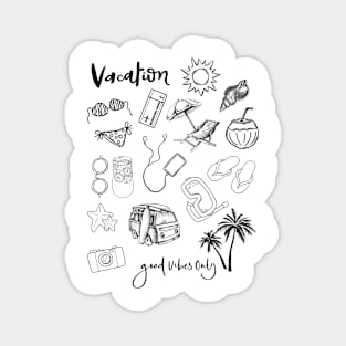 A vacation time tee Magnet