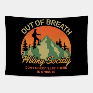 Out of breath hiking society Tapestry