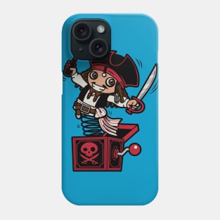 Funny Cute Kawaii Pirate Jack in the Box Cartoon Phone Case