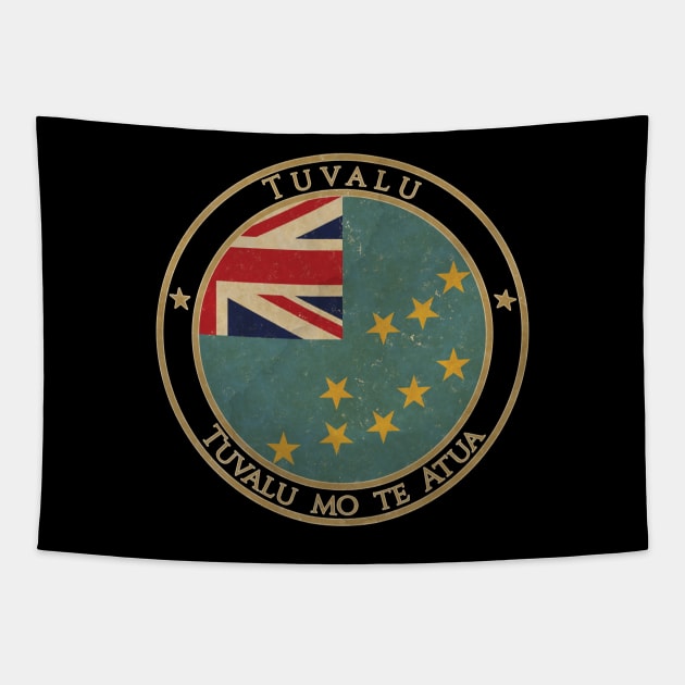 Vintage Tuvalu Oceania Oceanian Flag Tapestry by DragonXX