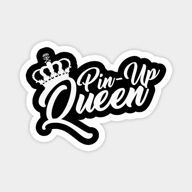 PIn-Up Queen (Logo I) Magnet by Retro_Rebels