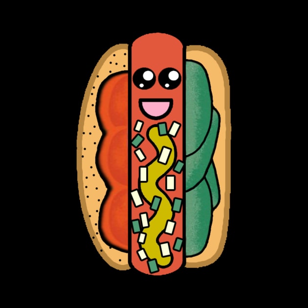 Chicago Style Hot Dog by TeaShirts