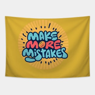 Make More Mistakes: Vibrant Summer Vibes with Sunglasses Tapestry