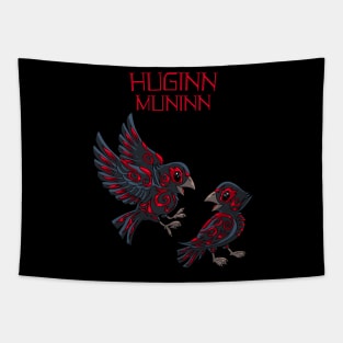 Thought and Memory: Huginn and Muninn in Flight Tapestry