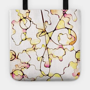 Beautiful Yellow Ornate design Tote