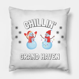 Chillin' Grand Haven Holiday T-Shirt Pillow