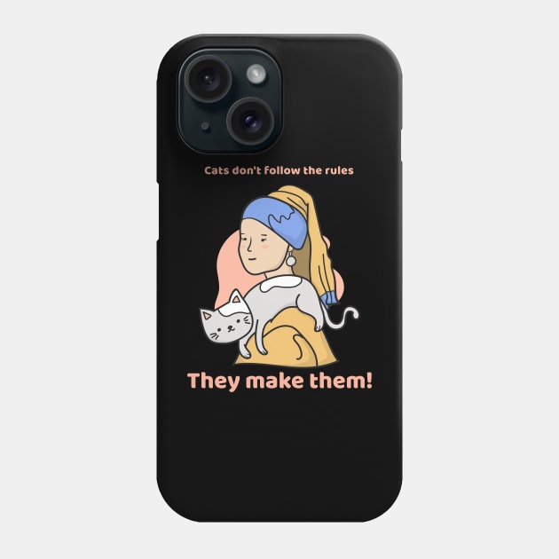 Cat Design- Johannes Vermeer- Arts Phone Case by Eternal Experience