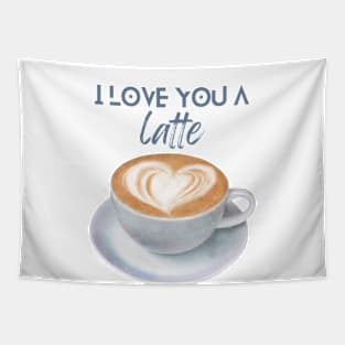 I love you a latte Tapestry