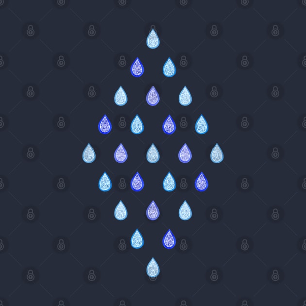 Blue raindrops by Savousepate