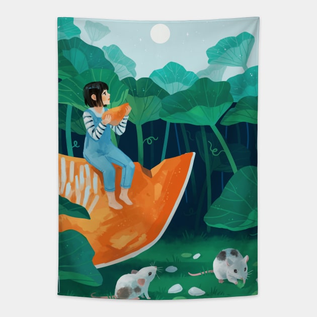 Pumpkin Tapestry by Freeminds