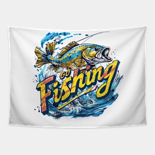 Fishing t-shirt Tapestry