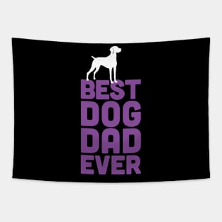 Best Hungarian Vizsla Dog Dad Ever - Purple Dog Lover Gift Tapestry