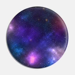 Colourful galaxy Pin