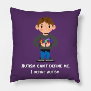 Autism Can't Define Me Neurodiversity Pillow