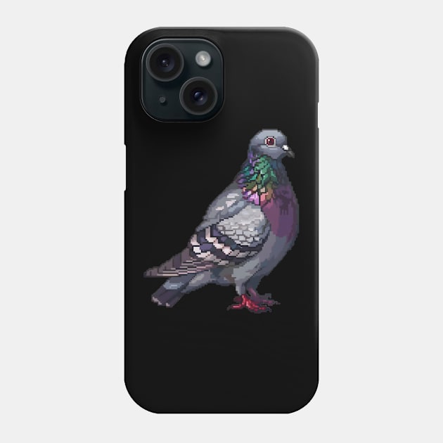 16-Bit Pigeon Phone Case by Animal Sphere