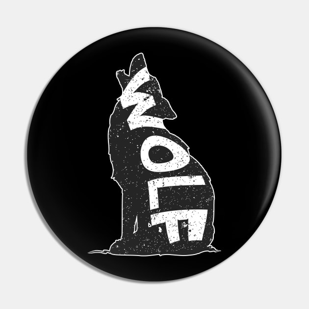 Wolf Howling Pin by psanchez