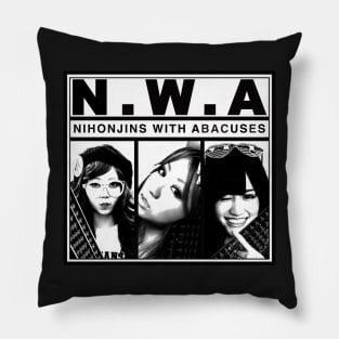 Nihonjins With Abacuses Pillow