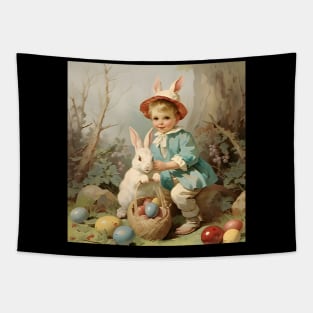 Vintage Easter Postcard Design Tapestry