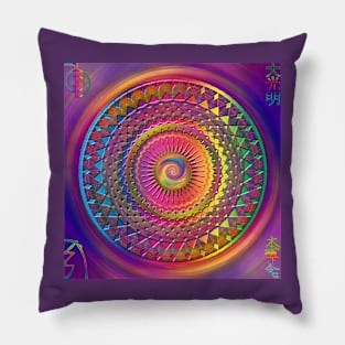 Sun Mandala (Healing Arts-Reiki Symbols) Pillow