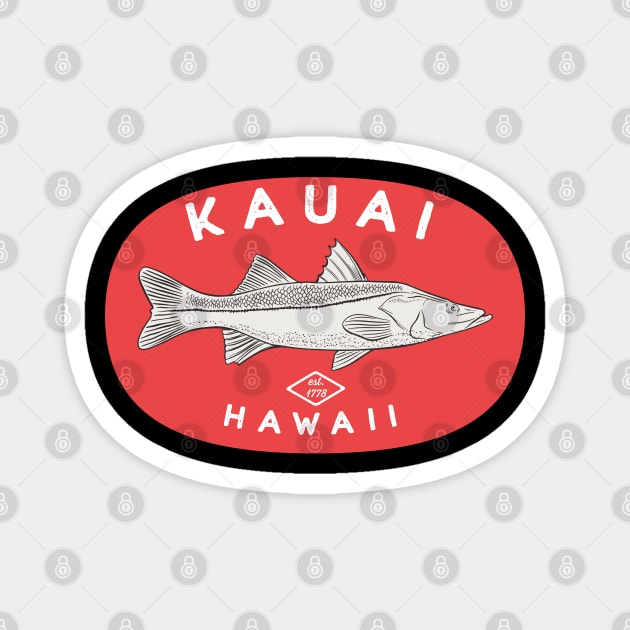 Kauai Hawaiii Fishing Magnet by Eureka Shirts