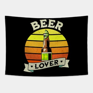 Beer Lover at Sunset Tapestry