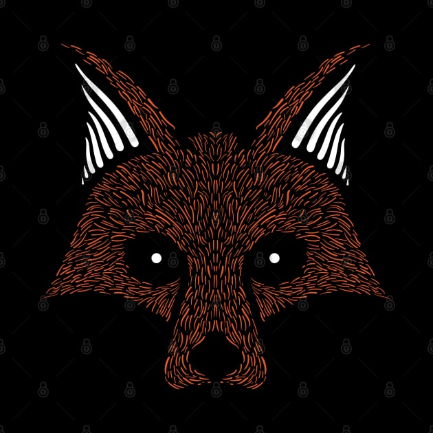 Fox At Night by RobJohnDesign