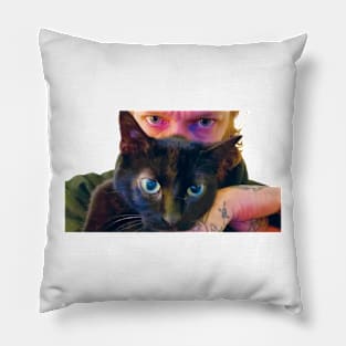 JKCW OLIVE OIL EYES LOGO Pillow