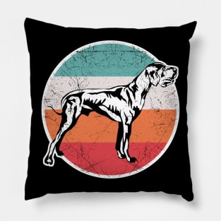 Vintage Retro Great Dane Pillow