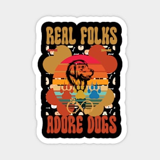 Real Folks Adore Dogs Magnet