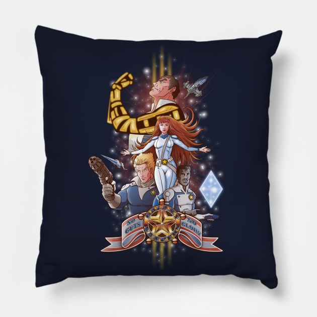 NO GUTS NO GLORY Pillow by Skullpy